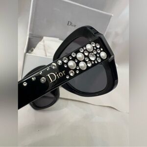 Dior Brilliance F~ Black with Bold Embellishments Exquisite Condition with Box